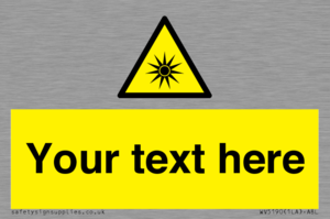 Custom Optical Radiation Sign